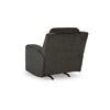 Ashley Damon Manual Rocker Recliner Chair | Plush Soft Dark Gray Polyester BM328321