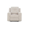 Ashley Genna Manual Recliner Chair | Light Beige Polyester | Soft Cushioned BM328322