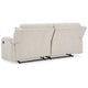 Ashley Genna Manual Reclining Sofa | Light Beige Polyester | 2 Pillows | 87’’ BM328323