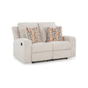 Ashley Genna Manual Recliner Loveseat | Light Beige Polyester | 2 Pillow 64’’ BM328324