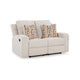 Ashley Genna Manual Recliner Loveseat | Light Beige Polyester | 2 Pillow 64’’ BM328324