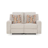 Ashley Genna Manual Recliner Loveseat | Light Beige Polyester | 2 Pillow 64’’ BM328324