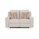 Ashley Genna Manual Recliner Loveseat | Light Beige Polyester | 2 Pillow 64’’ BM328324
