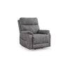Ashley Corbin Power Lift Recliner Chair | Gray Faux Leather | Pillow Top Arms BM328330