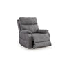 Ashley Corbin Power Lift Recliner Chair | Gray Faux Leather | Pillow Top Arms BM328330