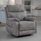 Ashley Corbin Power Lift Recliner Chair | Gray Faux Leather | Pillow Top Arms