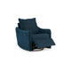 Ashley Bradley Swivel Power Recliner Chair | Dark Blue Polyester Pillow Back BM328333
