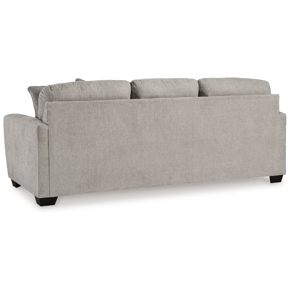 Ashley Delaney Sofa | Gray Polyester | 5 Accent Throw Pillows | Black | 97’’ BM328337