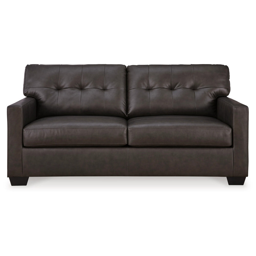 Ashley Zada Full Size Sofa Sleeper | Dark Brown Faux and Real Leather | 74’’ BM328341