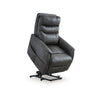 Ashley Barrett Power Lift Recliner Chair | Dark Gray Faux Leather Pillow Back BM328343