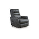 Ashley Barrett Power Lift Recliner Chair | Dark Gray Faux Leather Pillow Back BM328343