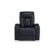 Ashley Callum Power Recliner Chair | Adjustable Headrest | Black Faux Leather BM328346