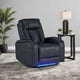Ashley Callum Power Recliner Chair | Adjustable Headrest | Black Faux Leather