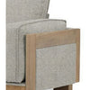 Denu Accent Chair Loose Pillow Backs Track Arms Plush Light Gray BM328357