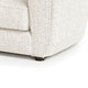 Dly Accent Chair Tuxedo Style Arms Plush White Boucle Cushions BM328360