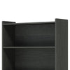 Modern Bookcase 6 Tier Display Shelves 72 Inch Black Wood Frame BM328365