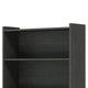 Modern Bookcase 6 Tier Display Shelves 72 Inch Black Wood Frame BM328365