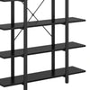 Etagere Bookshelf 5 Tier Display Shelves 70 Inch Black Metal Frame BM328377