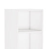 Accent Corner Bookcase 6 Tier Cube Shelves White MDF Frame 71 Inch BM328501