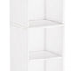 Accent Corner Bookcase 6 Tier Cube Shelves White MDF Frame 71 Inch BM328501