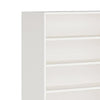 Bookcase 8 Tier White Finish MDF Frame Open Decor Shelves 71 Inch BM328503