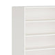 Bookcase 8 Tier White Finish MDF Frame Open Decor Shelves 71 Inch BM328503