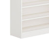 Bookcase 8 Tier White Finish MDF Frame Open Decor Shelves 71 Inch BM328503