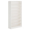 Bookcase, 8 Tier, White Finish MDF Frame, Open Decor Shelves, 71 Inch