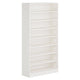 Bookcase, 8 Tier, White Finish MDF Frame, Open Decor Shelves, 71 Inch