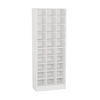 Shoe Cabinet 10 Tier White Wood Finish 30 Open Shelves 71 Inch BM328508
