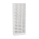 Shoe Cabinet 10 Tier White Wood Finish 30 Open Shelves 71 Inch BM328508