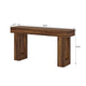 Kai Console Side Table 63 Inch Light Brown Rectangular Wood Top BM328516