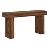 Kai Console Side Table 63 Inch Rustic Brown Rectangular Wood Top BM328517