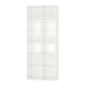 Tall Bookcase, 6 Tier 12 Open Shelves, Modern White Finish, 72 Inch