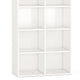 Tall Bookcase 6 Tier 12 Open Shelves Modern White Finish 72 Inch BM328523