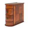 Arc Side Table | 24’’ Top | Walnut Brown | 2 Drawers BM328529