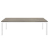 Jack Conference Table 79 Inch Rectangular Gray MDF Top White Metal BM328540