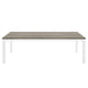 Jack Conference Table 79 Inch Rectangular Gray MDF Top White Metal BM328540