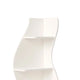 Max Corner Bookshelf 5 Tier 70 Inch White Finish Adjustable Shelves