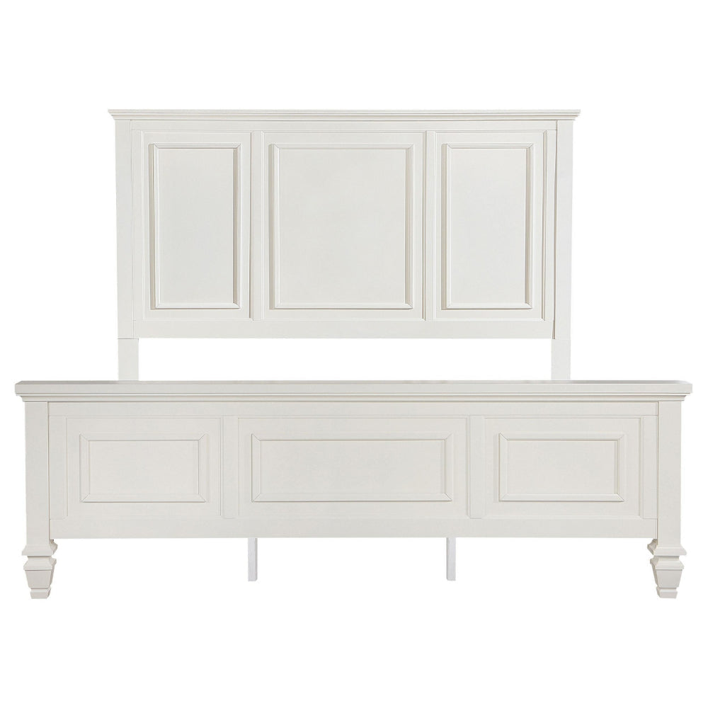 Lila King Bed Picture Frame Panel Headboard Farmhouse White Wood