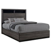 Zo 4 Piece Bedroom Set | King Size | Gray Black 2 Tone BM328607