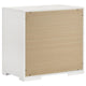 Ivon Nightstand 2 Drawers 26 Inch Modern Glossy White Solid Hardwood BM328643