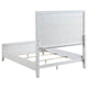 Leva King Bed Upholstered LED Headboard Modern White Acacia Wood