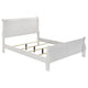 Nim 4pc Full Size Bedroom Set Dresser Modern White Sleigh Headboard