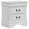 Nim 4pc Full Size Bedroom Set, Dresser, Modern White Sleigh Headboard