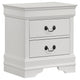 Nim 4pc Full Size Bedroom Set, Dresser, Modern White Sleigh Headboard