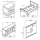 Nim 4pc Full Size Bedroom Set, Dresser, Modern White Sleigh Headboard
