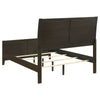 Wily Full Size Bed Channel Tufted Upholstered Headboard Dark Brown