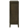 Wily Tall Dresser Chest Dark Brown Wood 4 Drawer Round Nickel Knobs BM328675