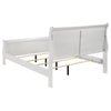 Nim Full Size Bed Sleigh Panel Headboard Design White Low Profile